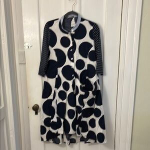 Alembika Navy and White Dress